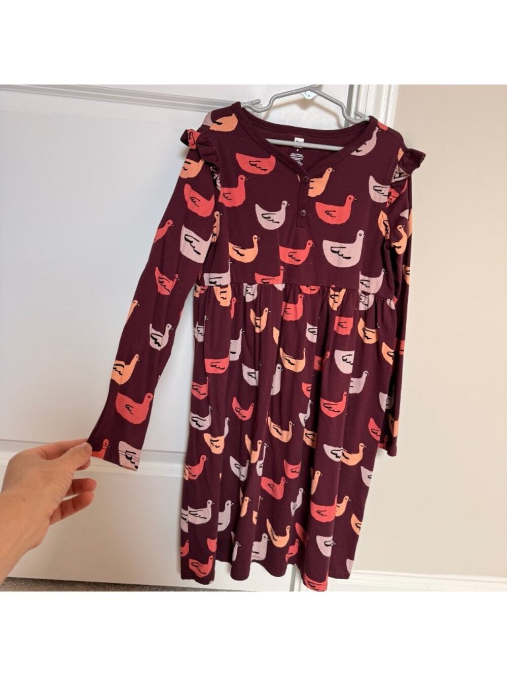 Tea Collection Girl Bird Print Dress 8 years